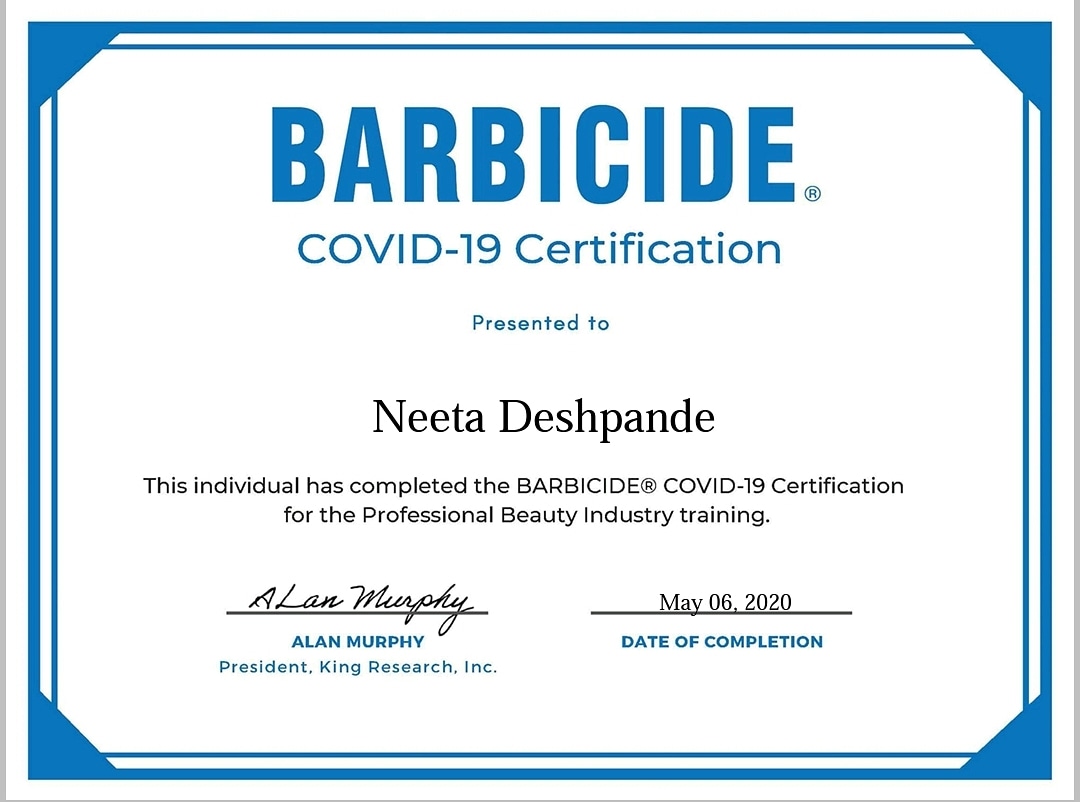 Barbicide COVID-19 Award